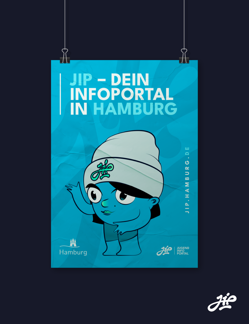 Poster mit jip Motiv