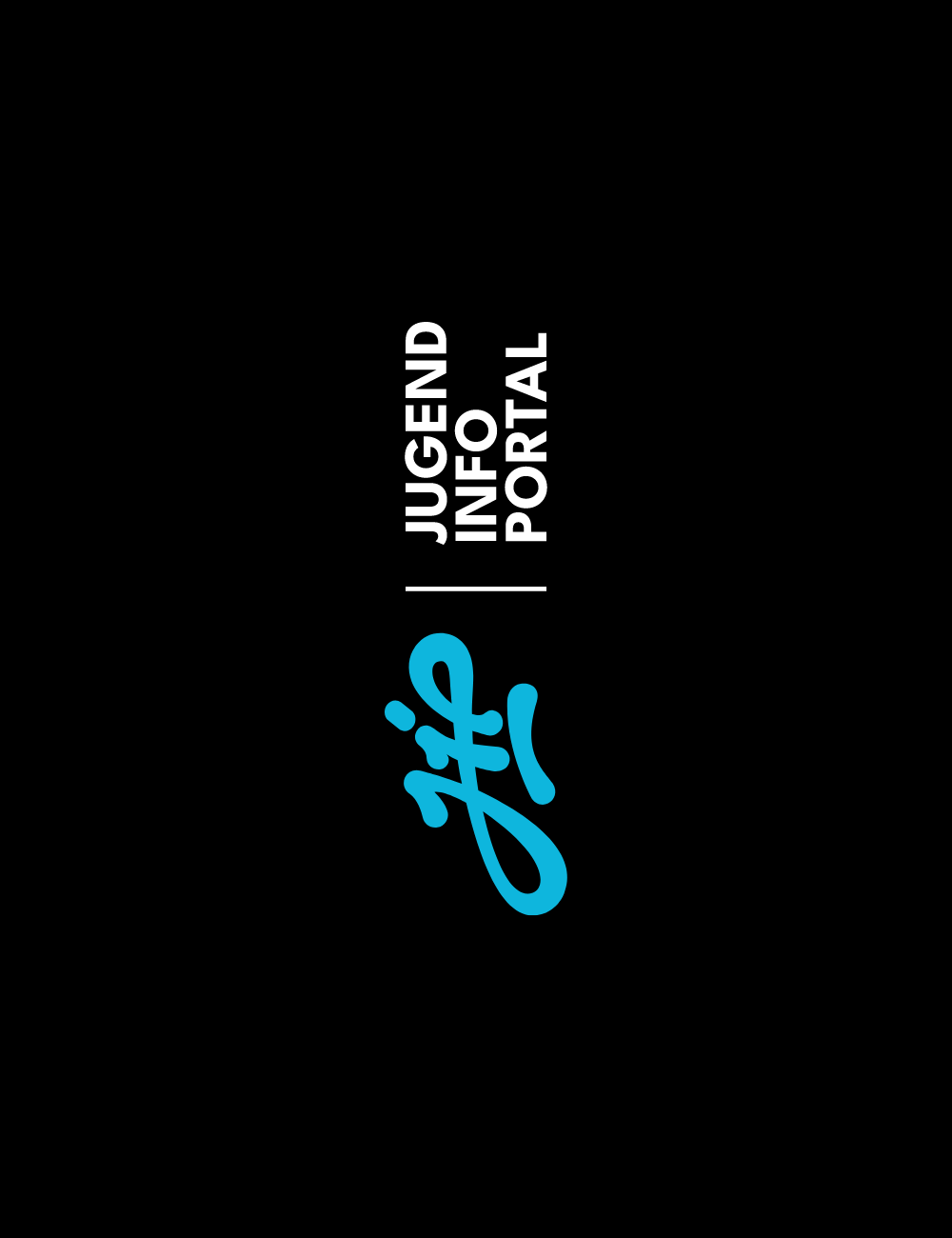 Darstellung des Logos in weiß auf schwarzem Hintergrund