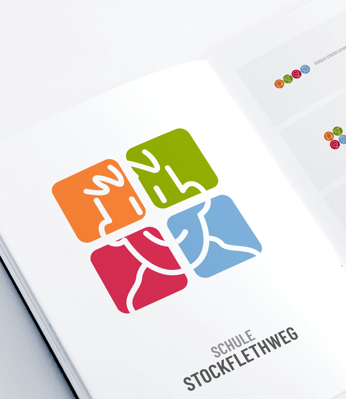 Überarbeitetes Logo der Schule Stockflethweg