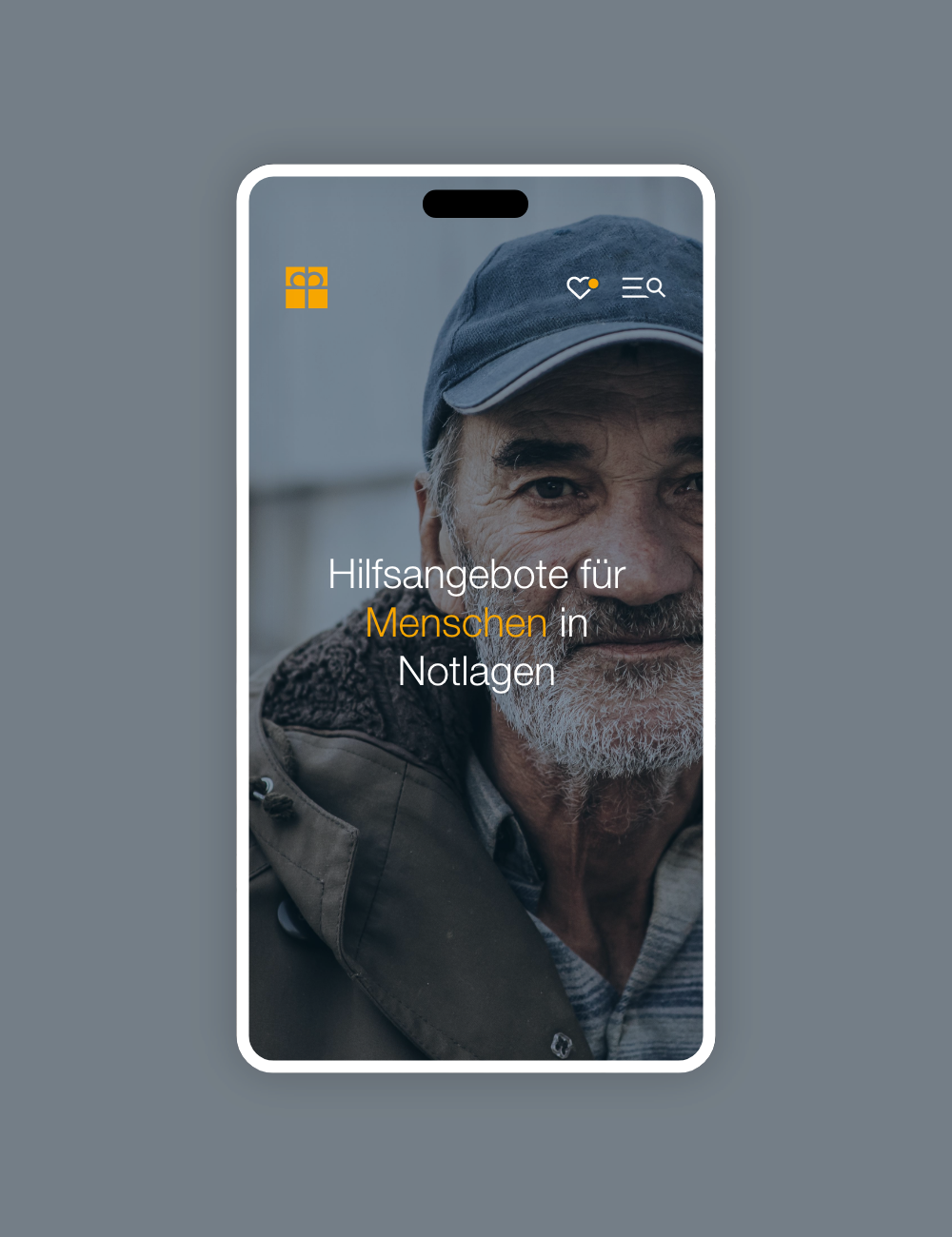Die responsive und barrierefreie Internetseite auf einem Handy